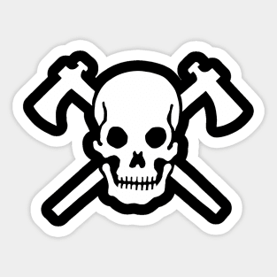 Skull Tomahawk Sticker